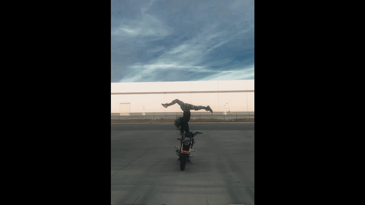 Handstands on my Motorcycle