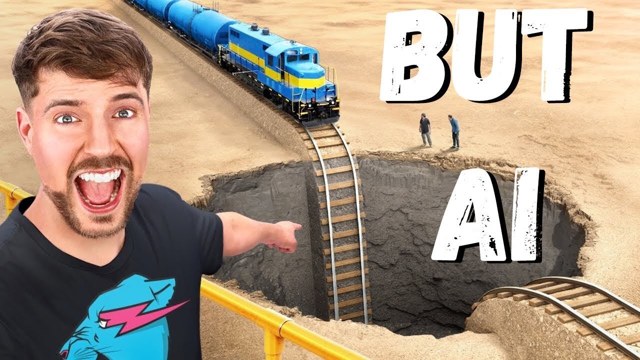 Train Vs Giant Pit