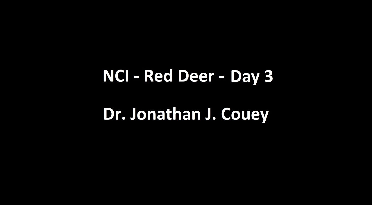 National Citizens Inquiry - Red Deer - Day 3 - Dr. Jonathan J. Couey Testimony