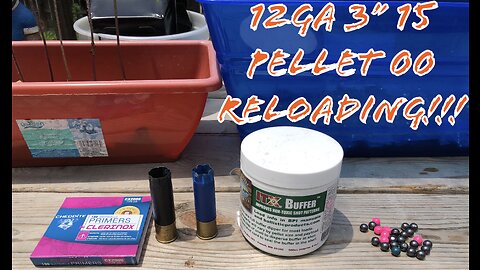 12 Gauge 3” 15 Pellet 00 Hunting Reload