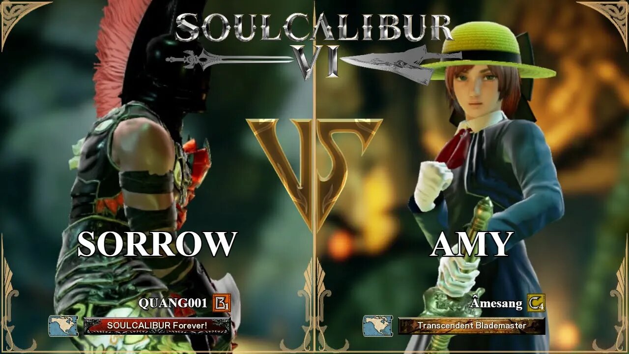 Sorrow (QUANG001) VS Amy (Âmesang) (SoulCalibur™ VI: Online)