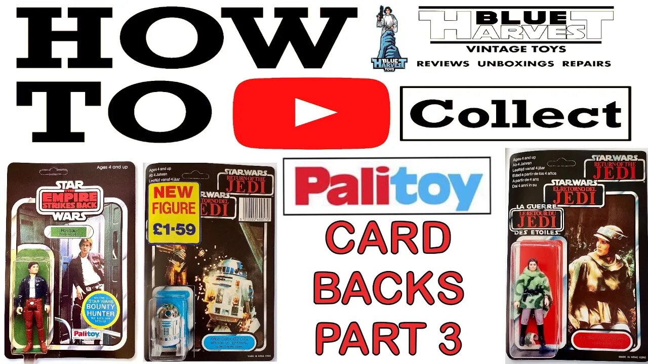 PALITOY STAR WARS CARDBACKS PART 3 #palitoy #cardbacks #vintage