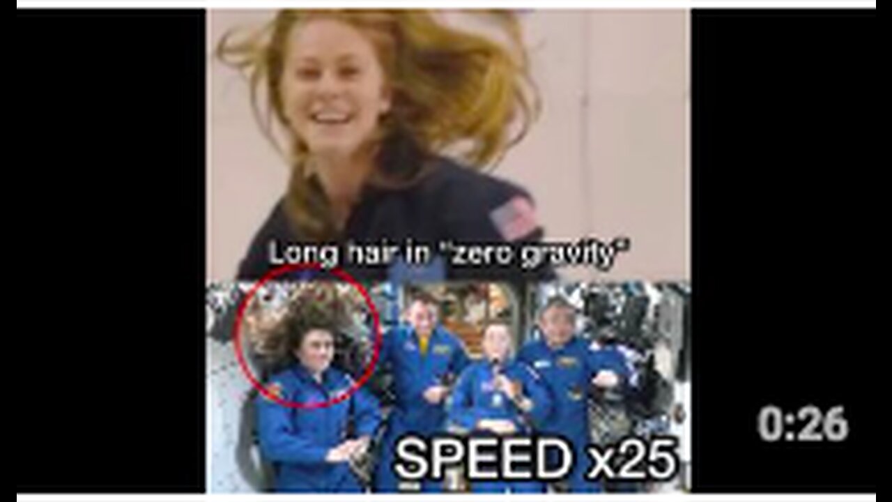 Long hair in zero gravity Vs NASA hair spray