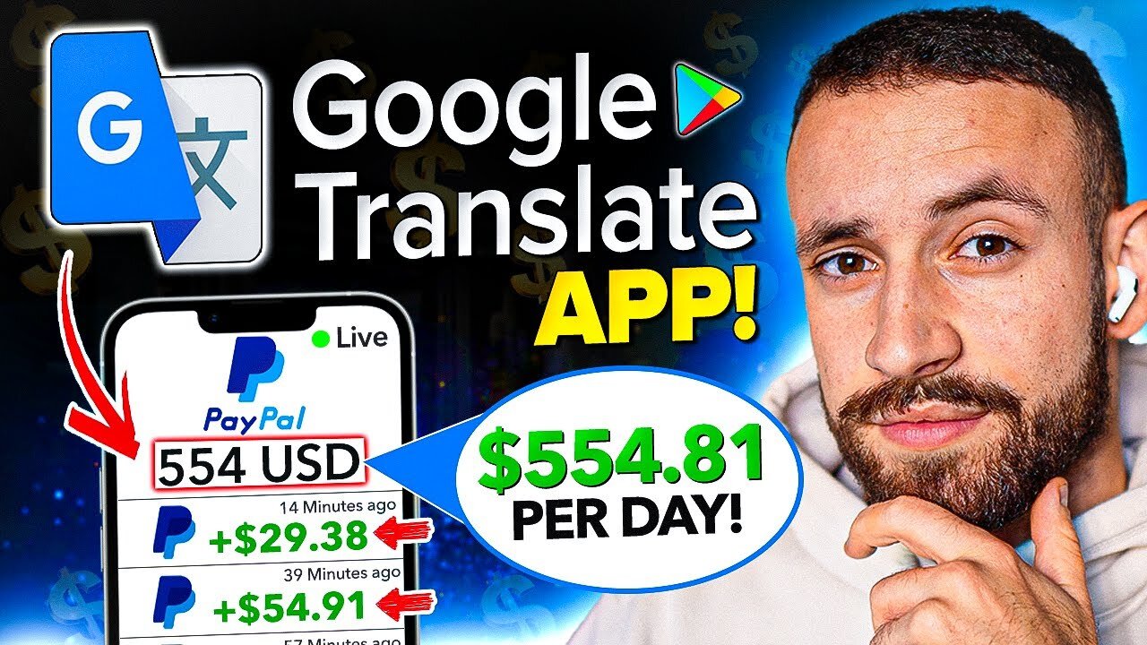 Get Paid +$20 EVERY 20 Minutes From APP Google Translate $400 / day ( Make Money Online)