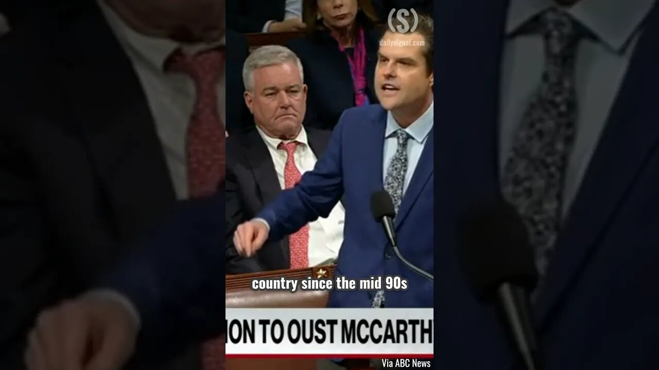 "CHAOS": Matt Gaetz on Kevin McCarthy tenure