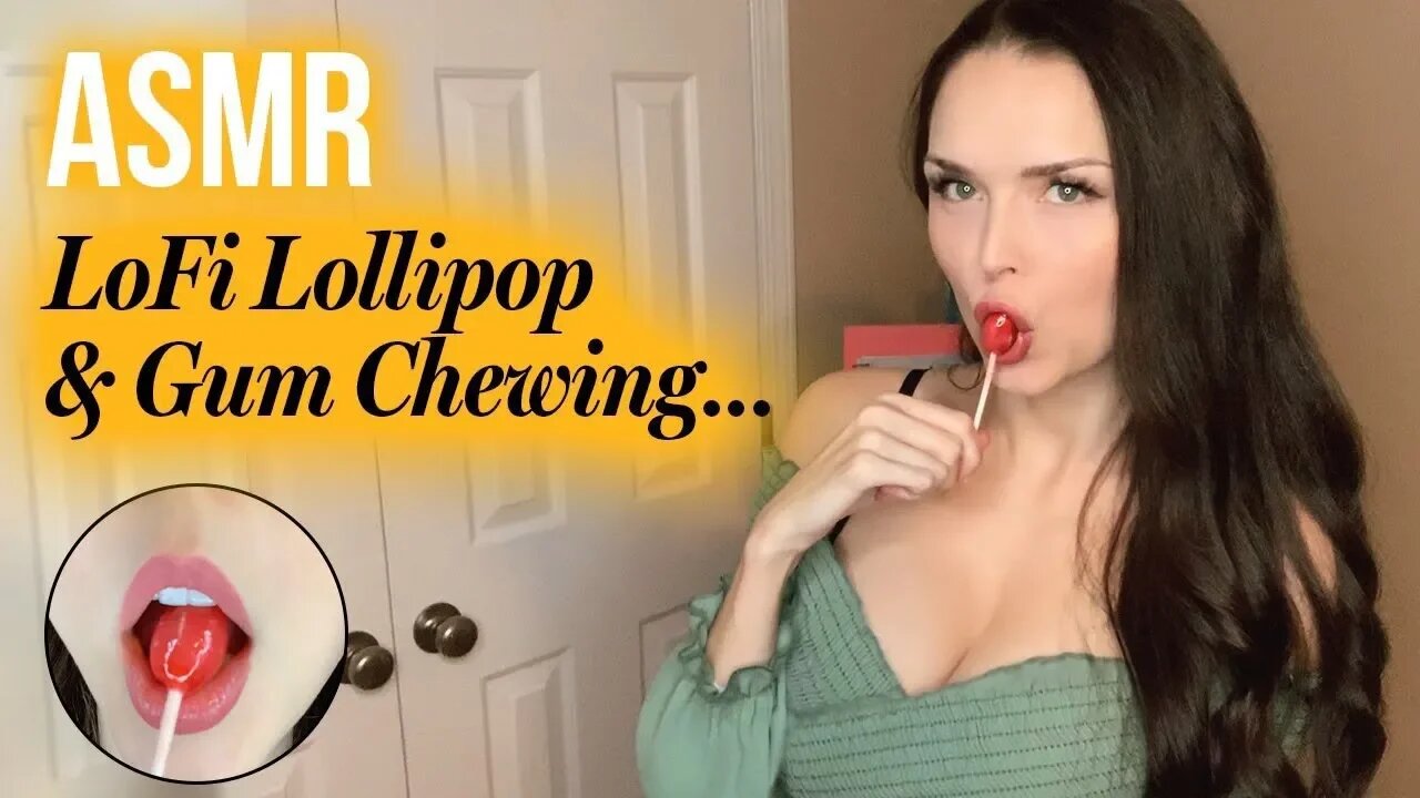 ASMR // Lollipop + Mouth Sounds + Gum Chewing (LO-FI)