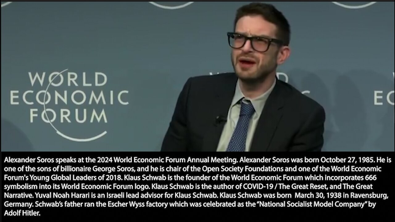 World Economic Forum | WEF 2024 | "We Talked About Things In the United States Like Checks & Balances Which Aren't Written Anywhere, But Are Customs & One Man Trump Literally Came In & Just Took That All Away." - Alex Soros