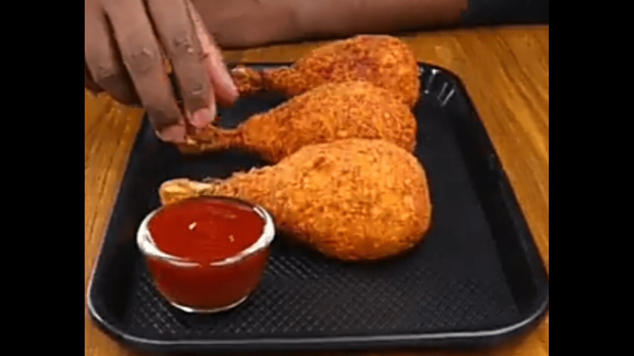 The crispiest fried chicken legs |ASMR| you won't believe what happens next