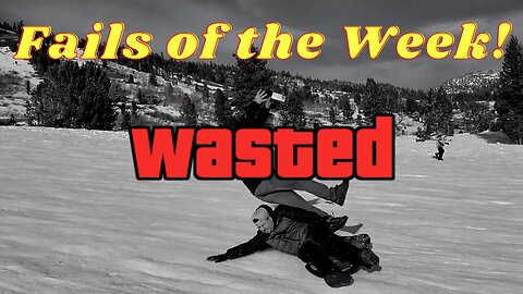 Don't Try This At Home - Man Plowed Over By Sledder | Fails of the Week