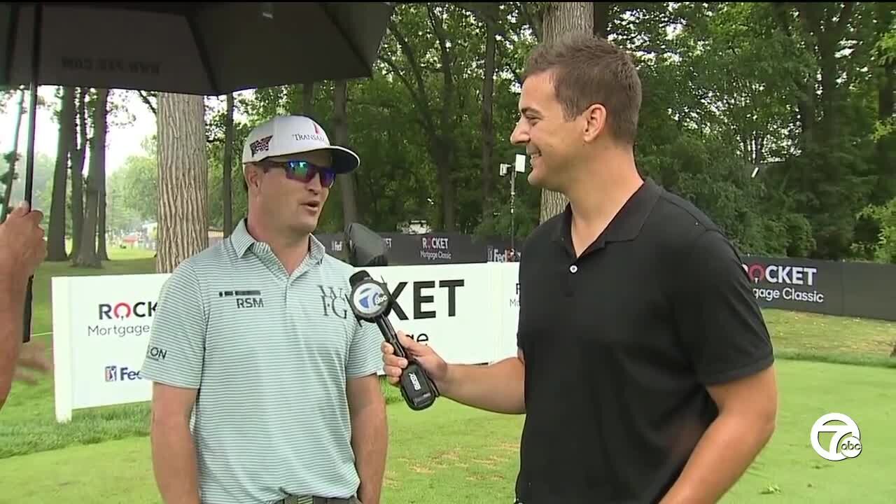 Zach Johnson appreciates WXYZ's Dave Rexroth picking him to win Rocket Mortgage Classic