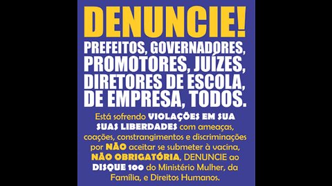 DISQUE 100 para defender sua família e sua Liberdade