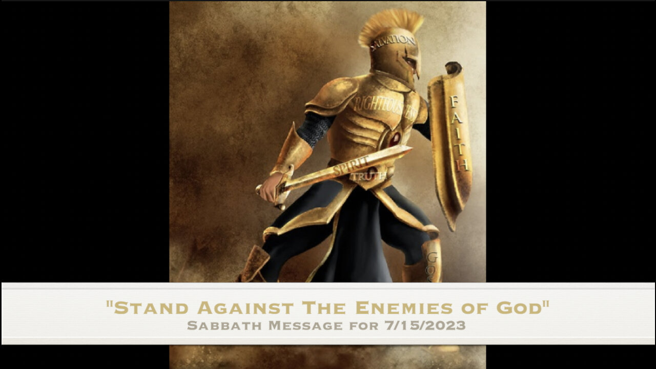 Stand Against the Enemies of God