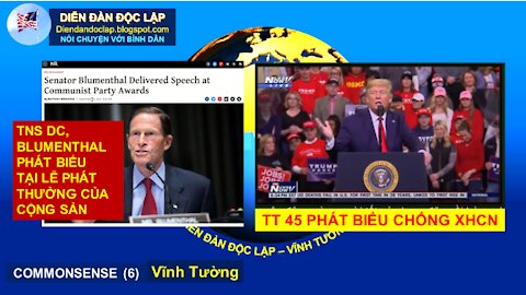 Vĩnh Tường: TNS (DC) BLUMENTHAL DỰ LỄ CỘNG SẢN - TT TRUMP MAGA TẠI TEXAS