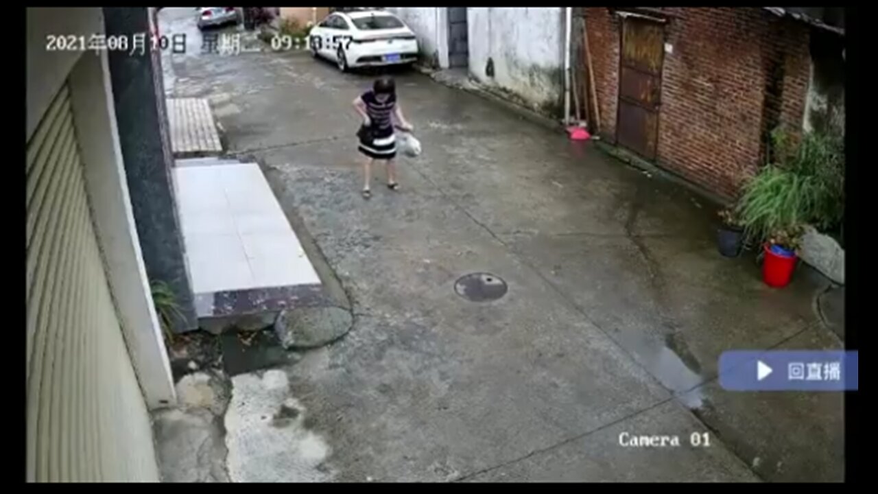 「中国人の日常」路上で立ち止まる女性。「移民反対するべき」。正式な理由の１つです。その１