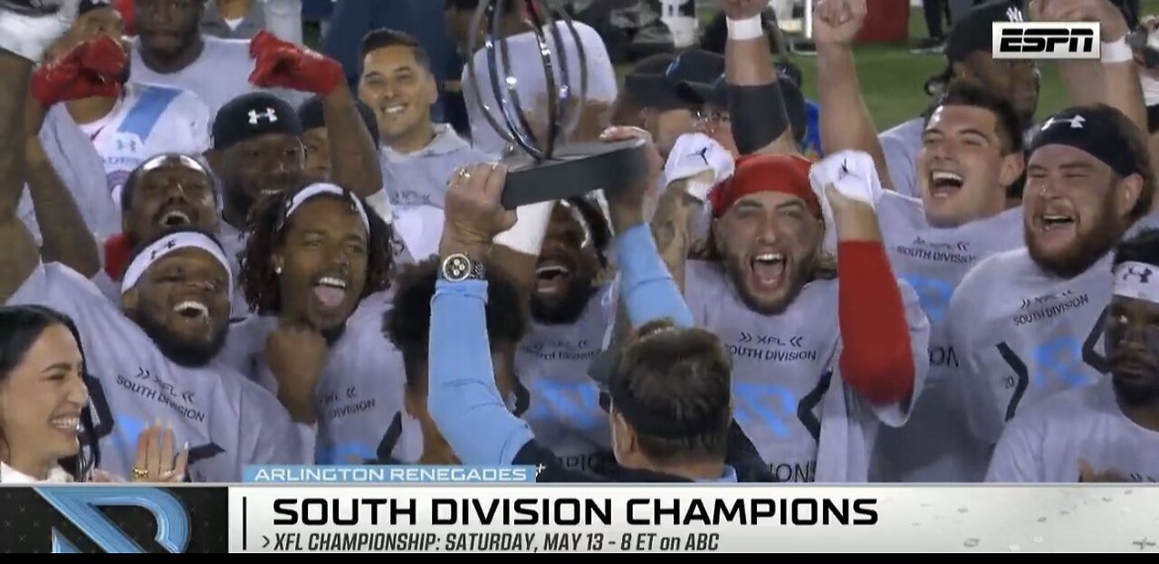 Arlington renegades STUN the XFL South Division championship! | UpTheScoreTV