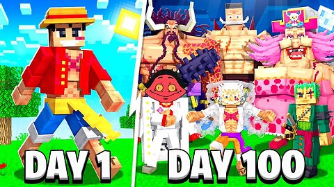 I Survived 100 days in EVERY One Piece mod in Minecraft...here's what happened