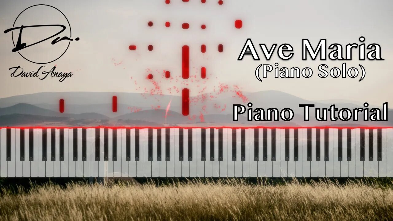 Ave Maria (Schubert) | Piano Tutorial | David Anaya