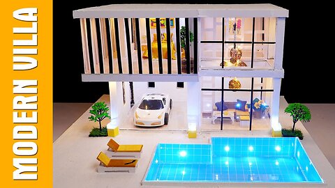 Easy Way To Make Mini Modern Beautiful House With Swimming Pool