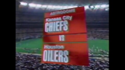 1991-09-16 Kansas City Chiefs vs Houston Oilers