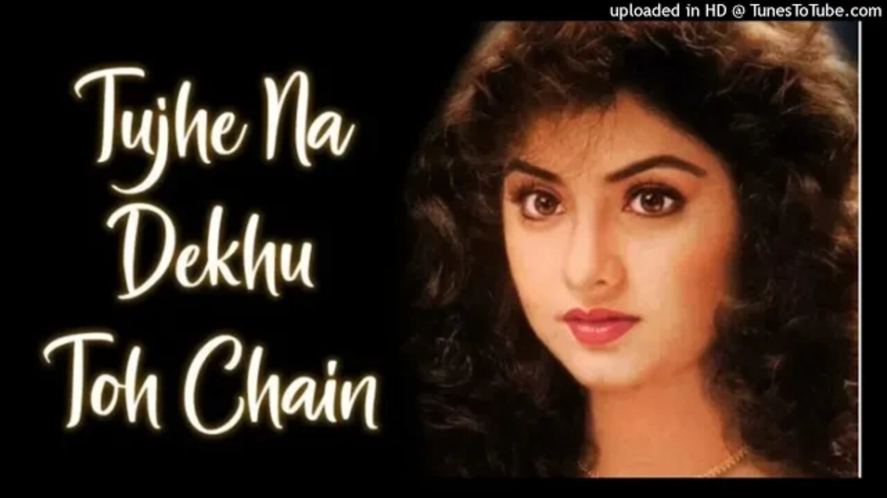 Tujhe Na Dekhun To Chain _ Kamal Sadanah_ Divya Bharti _ Alk