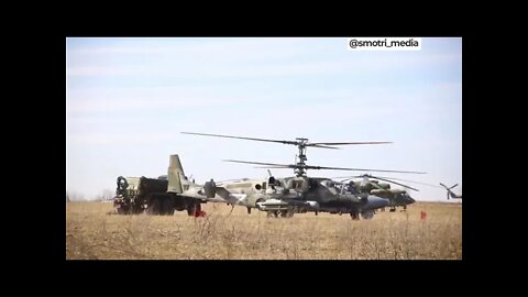 Russian K-52 Helicopter! Russia Ukraine War!