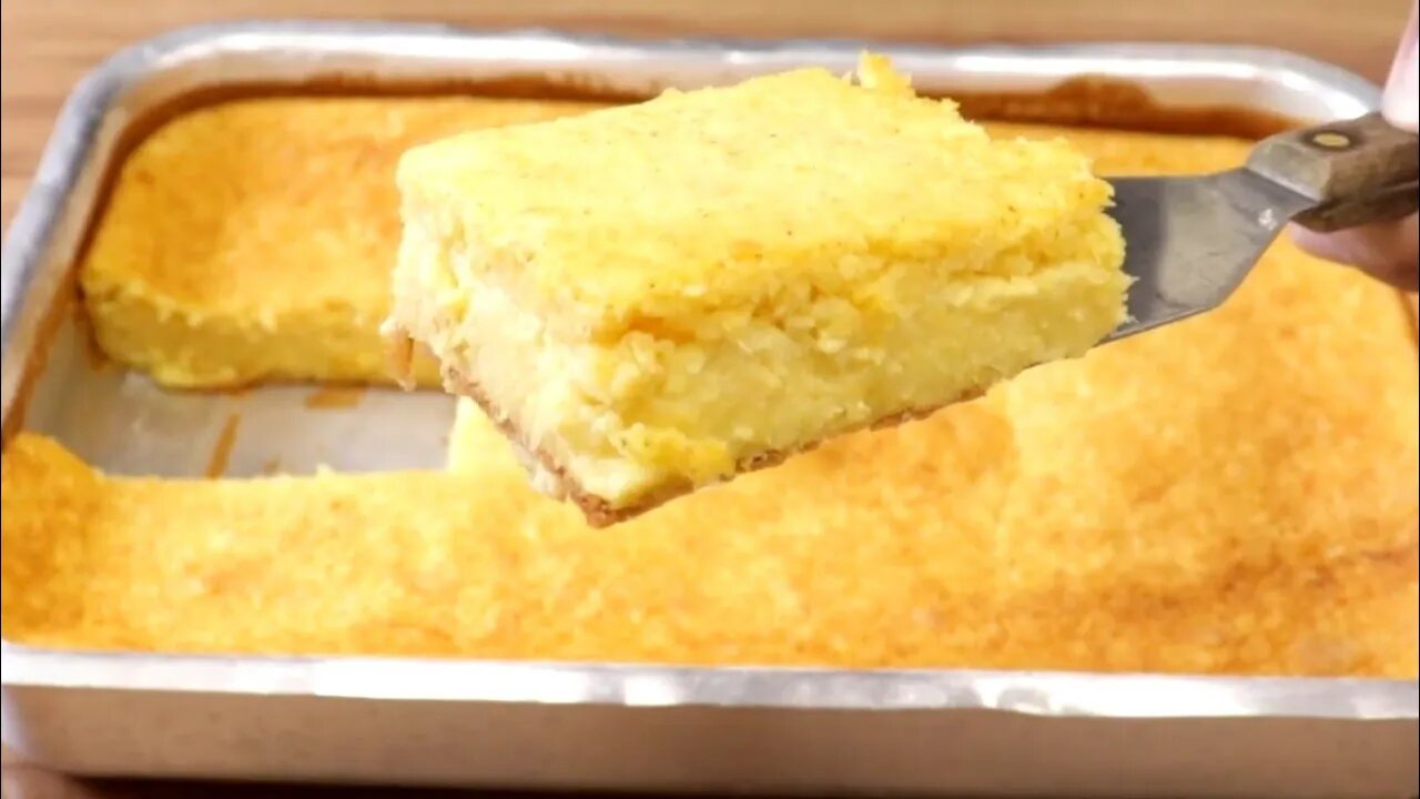 BOLO DE MILHO SUPER CREMOSO - SIMPLES, FÁCIL E RÁPIDO DE FAZER!