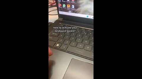 activating laptop keyboard backlight