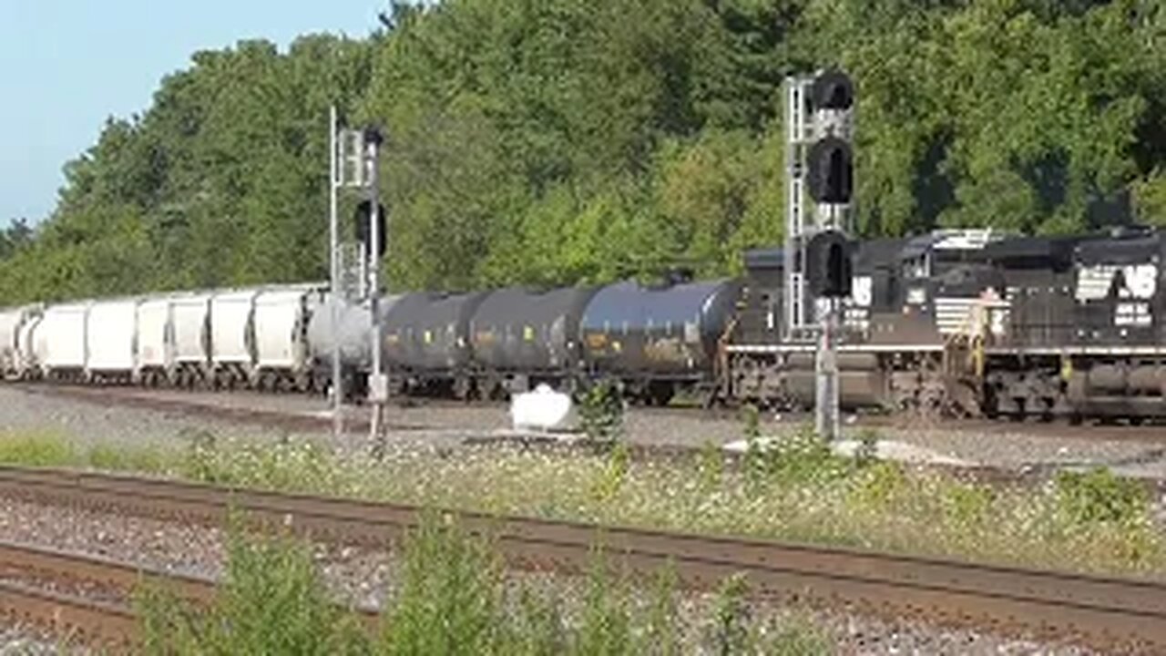 Norfolk Southern Manifest Mixed Freight Train from Berea, Ohio September 2, 2023