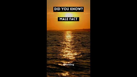 Did you know?🤫 || Male facts ||