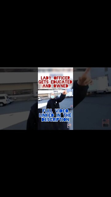 LADY OFFICER GETS EDUCATED AND OWNED. #Shorts