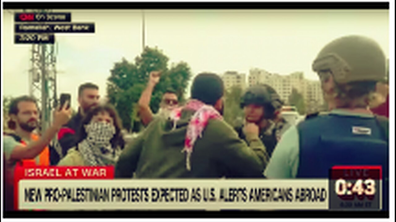 CNN Reporter Confronted in West Bank! "(CNN) Are Genocide Supporters!"