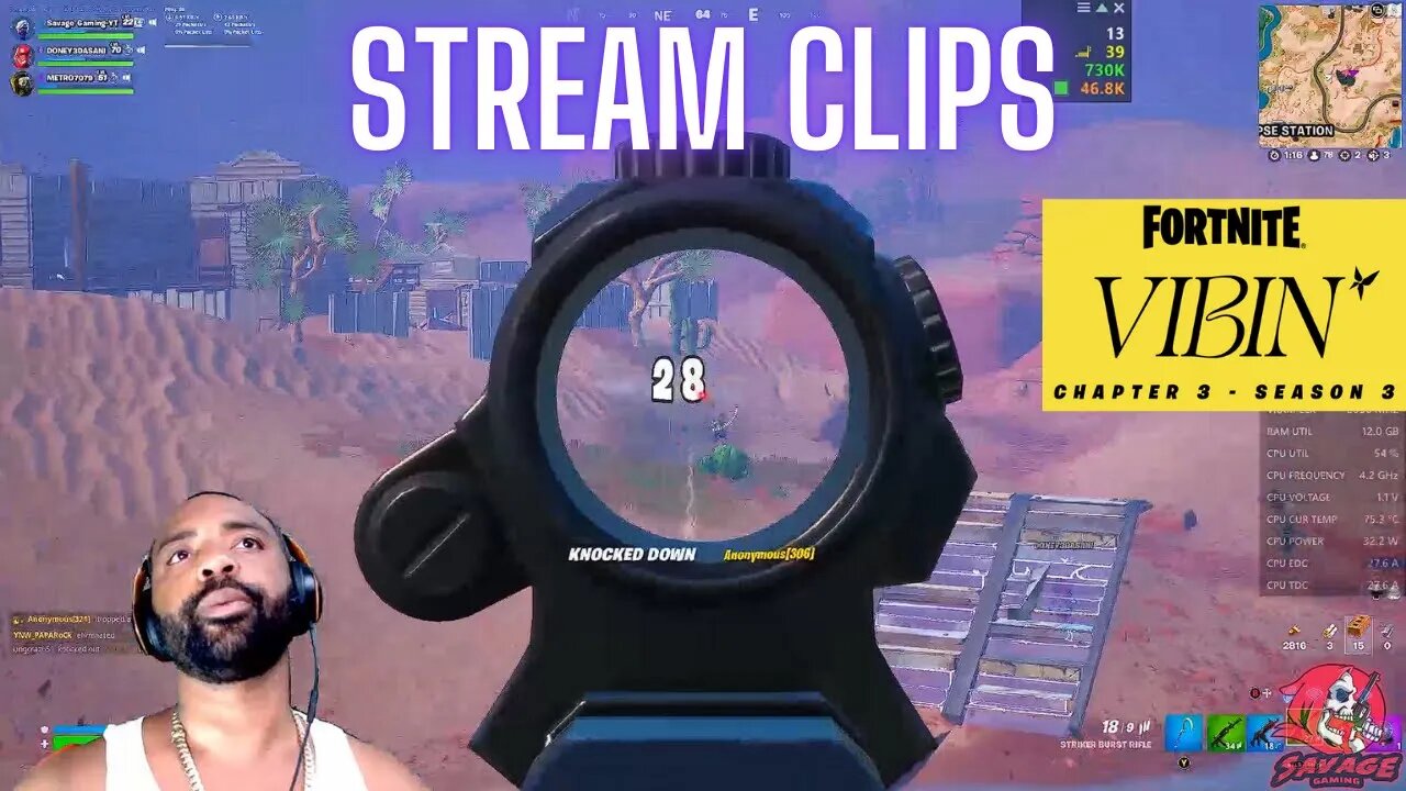 FORTNITE [LIVE] STREAM CLIPS CHAPTER 3 SEASON 3