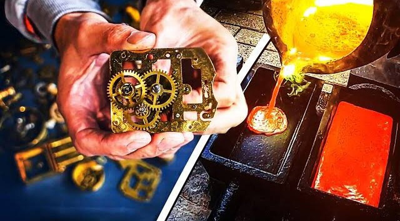 1000 Tiny Golden Gears VS Melting Furnace