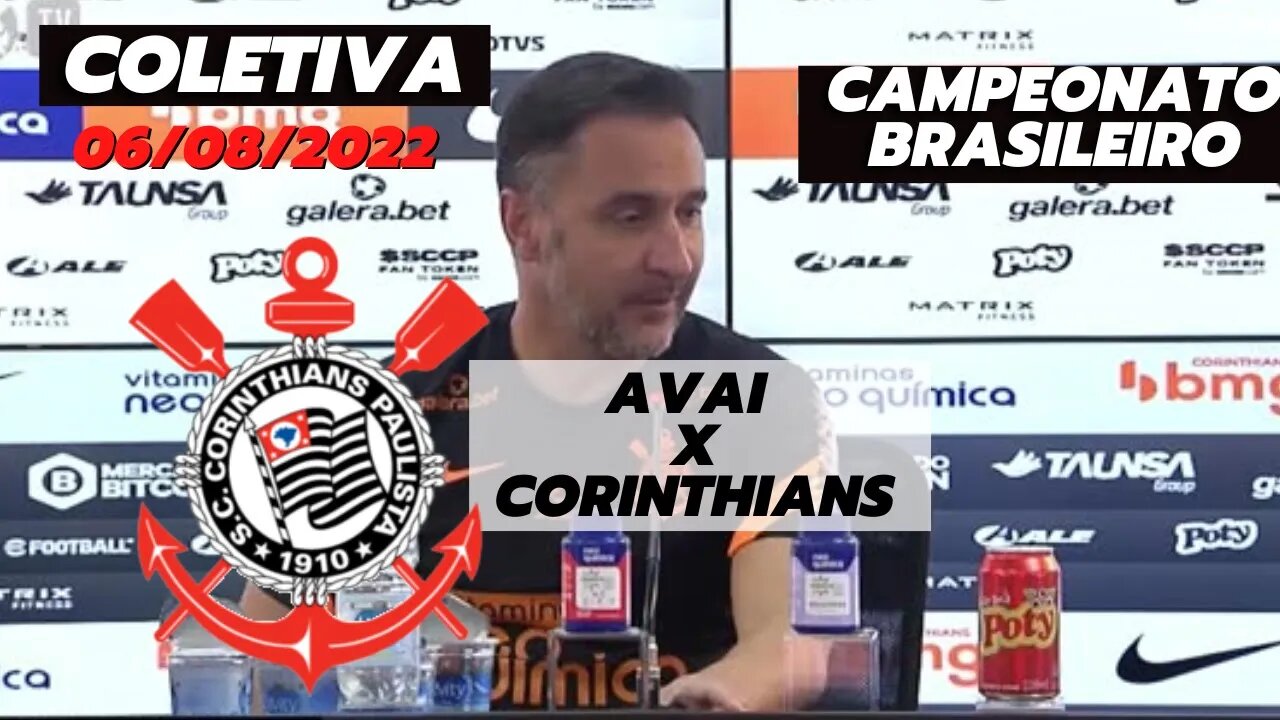 POS JOGO COLETIVA VITOR PEREIRA | AVAI X CORINTHIANS | LIBERTADORES 2022 | PÓS-JOGO | TV CORINTHIANS