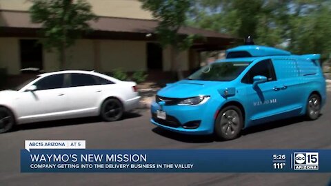 Waymo delivering food to help feed seniors in the East Valley