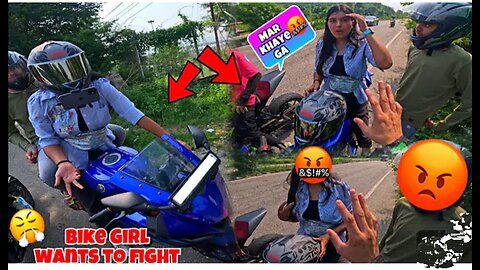 She wants to fight 🤬||R15 Girl 😤 || New Kawasaki h2 launch 2023