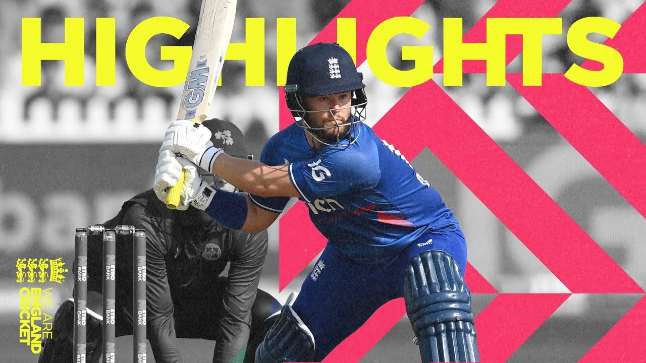 Duckett Century in Rain-Hit Match | Highlights - England v Ireland | 3rd Men's Metro Bank ODI 2023