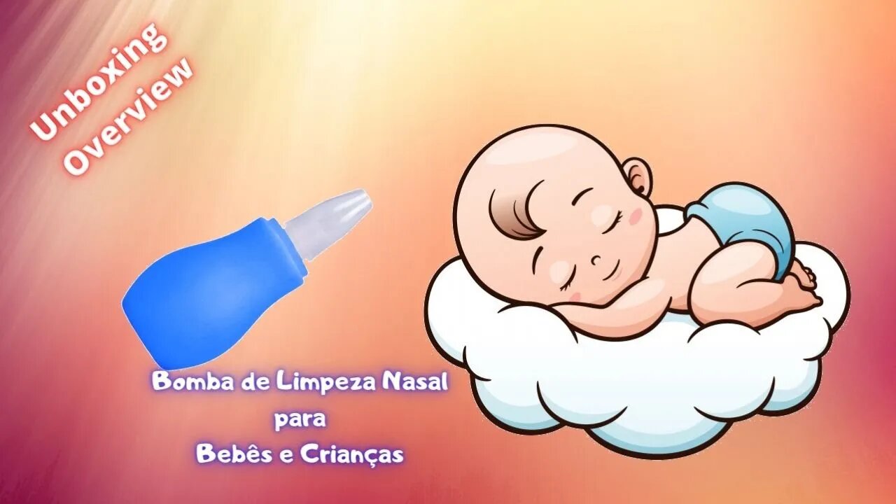 Bomba Aspirador Nasal para Bebês/Crianças - Limpar Narizinho de Bebê | GkM
