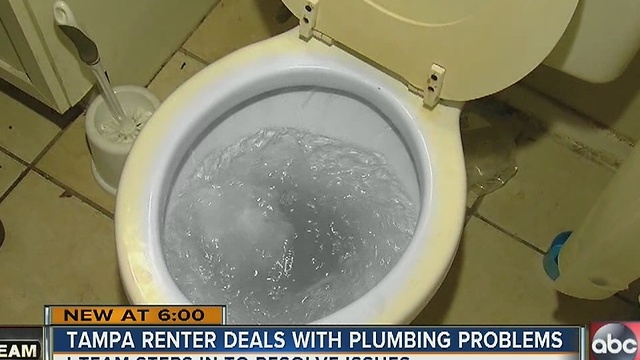 Tampa renter deals with plumbing problems