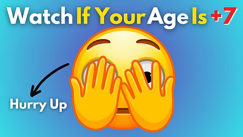 Watch This Video If You’re Above 7 Years Old (Hurry Up)