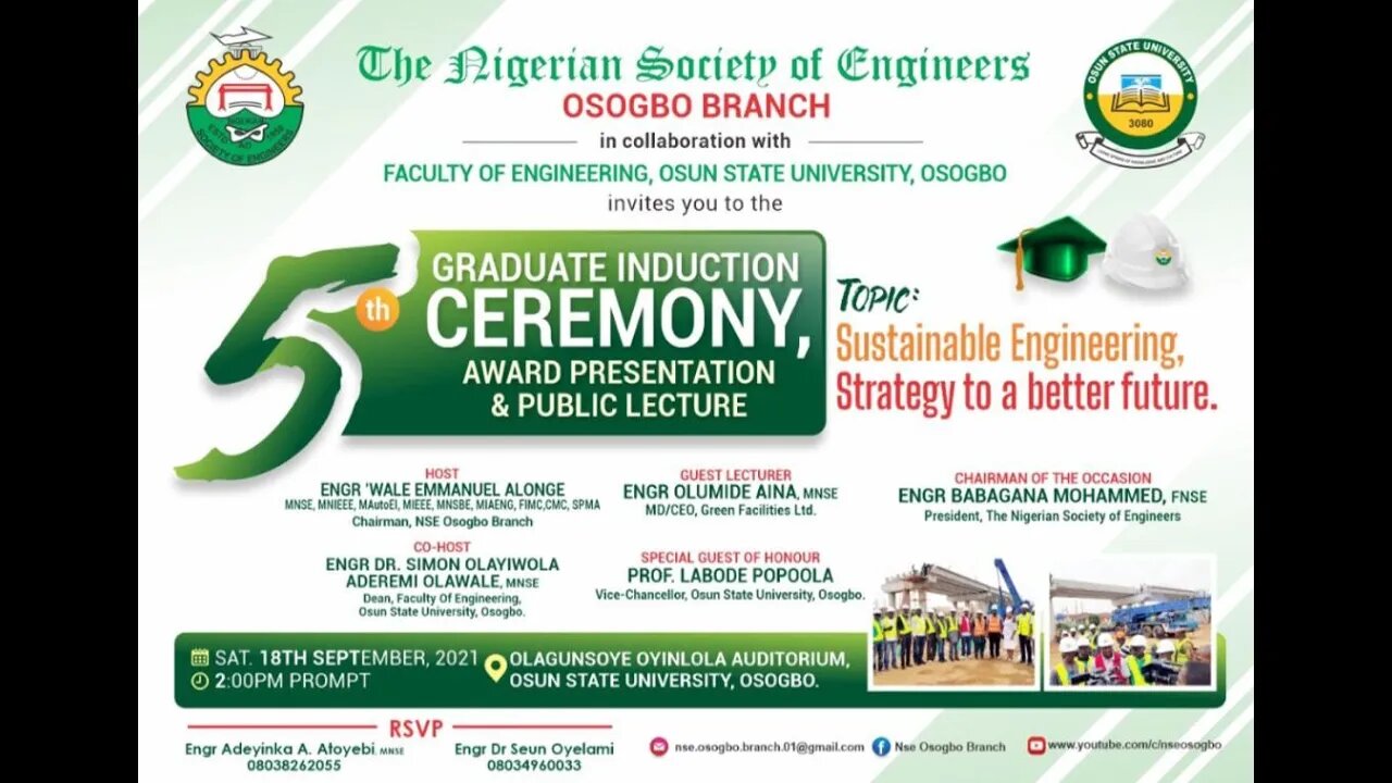 5th Osun State University Graduate Induction Ceremony
