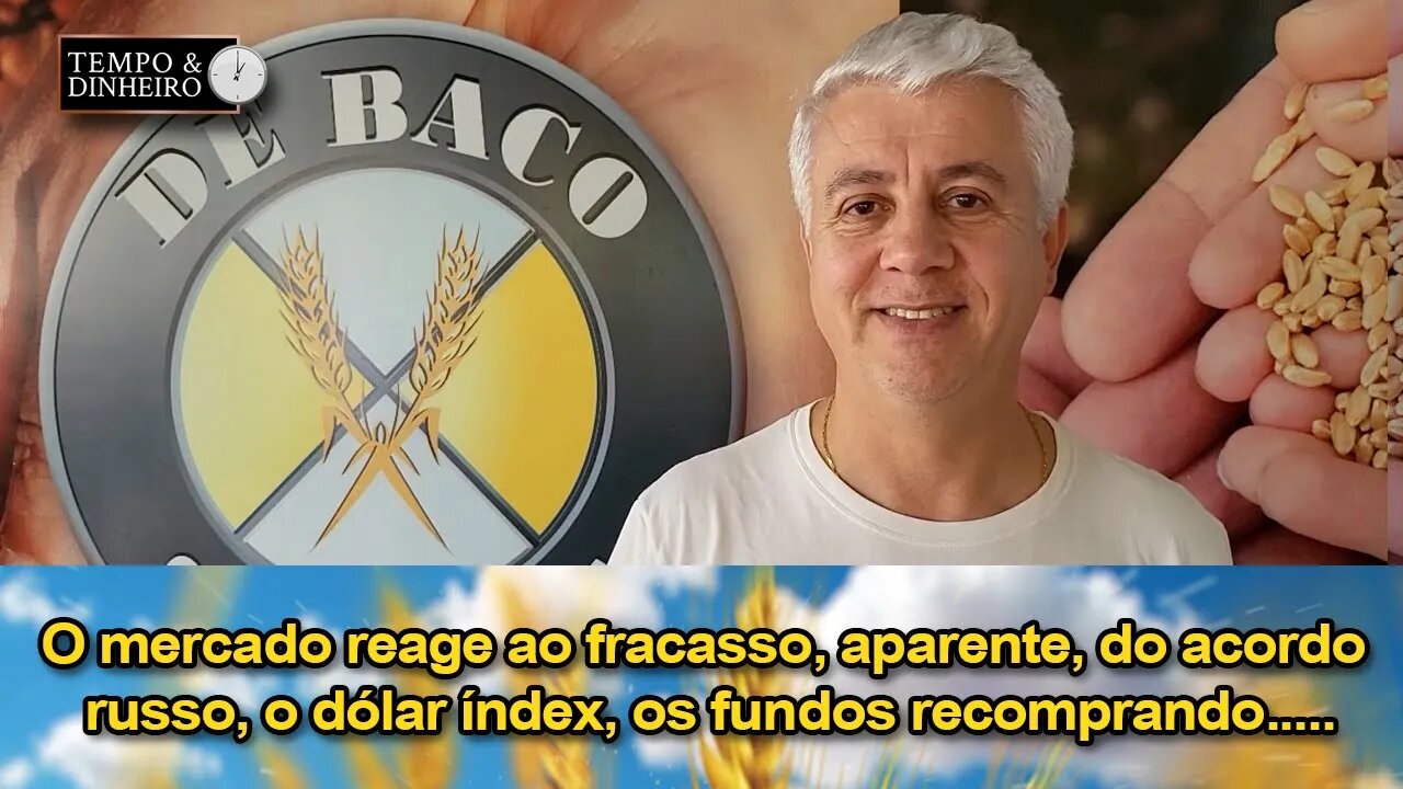 O mercado reage ao fracasso, aparente, do acordo russo, o dólar índex, os fundos recomprando.....