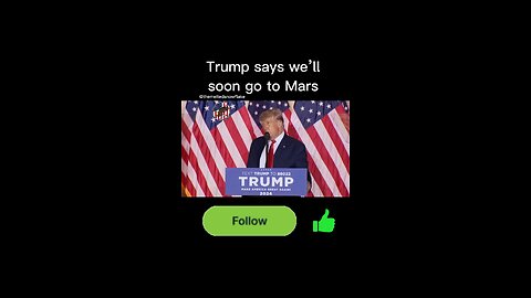 Trump says we’ll soon go to Mars