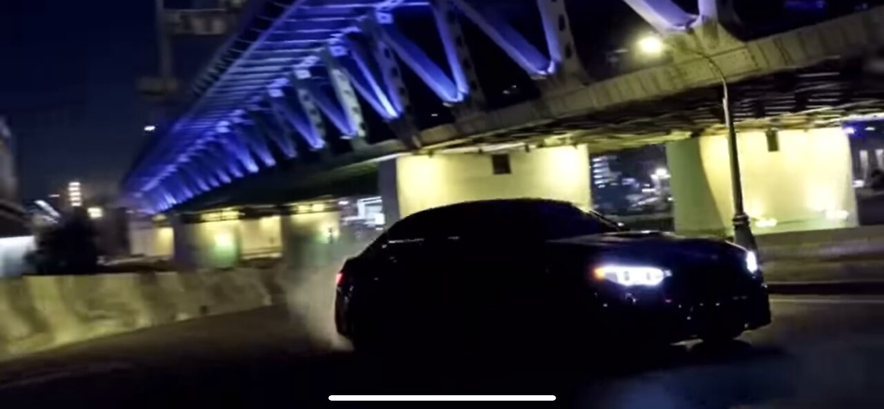 A beautiful night with a BMW
