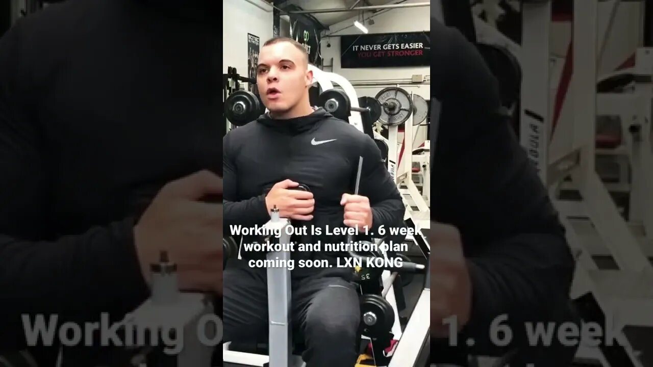 Working Out Is Level 1