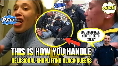 Shoplifting Young Black QUEEN Goes Absolutely NUTS On Officers When Caught