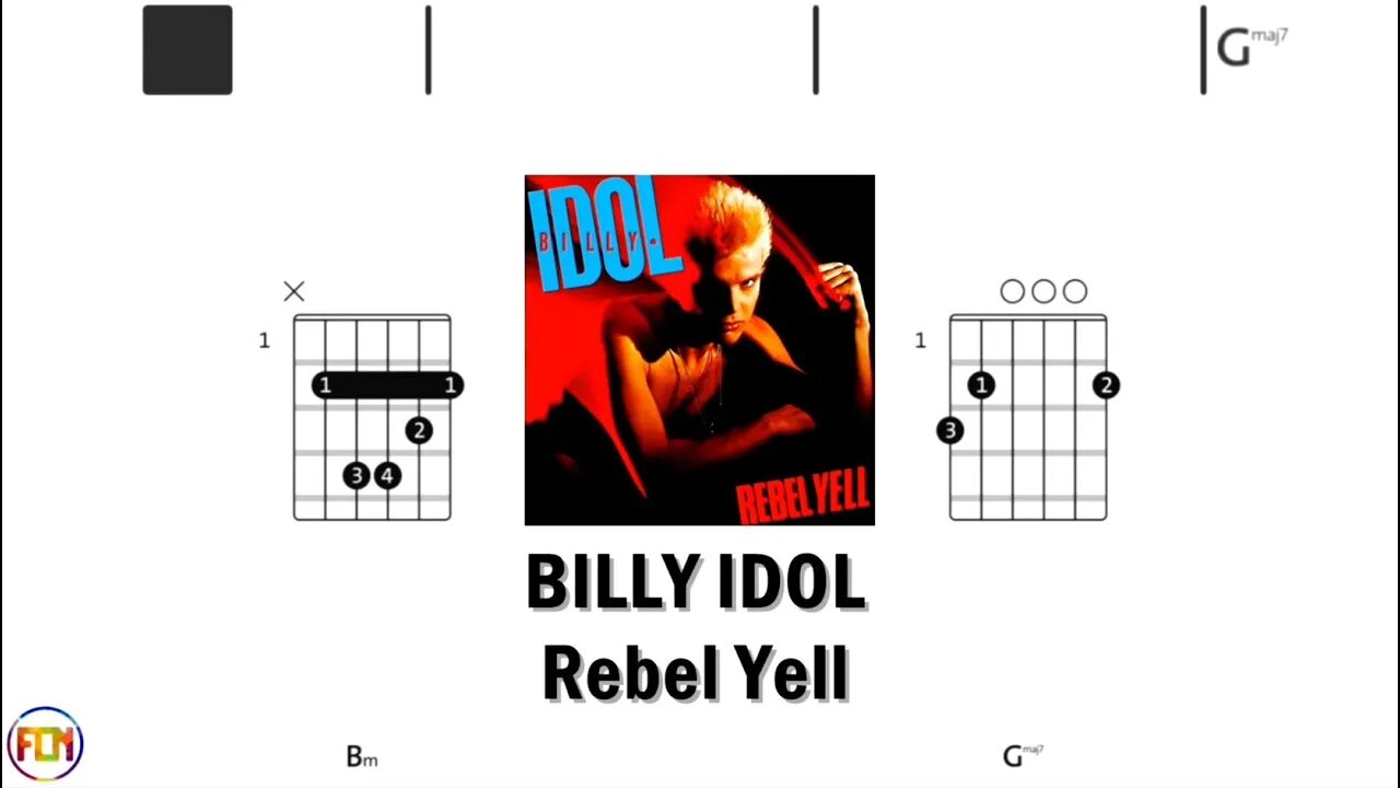 BILLY IDOL Rebel Yell - Guitar Chords & Lyrics HD