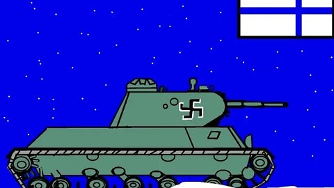 Scribble It: The Drawing of A Finnish T-50 Tank Featuring Campbell the Toast [Not a Nazi swastika]