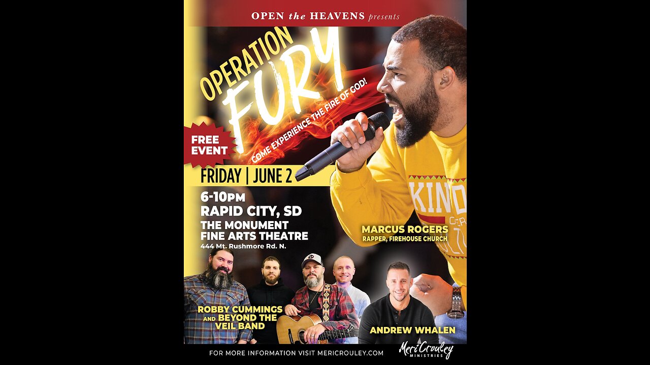 OPEN THE HEAVENS PRESENTS OPERATION FURY FEATURING MARCUS ROGERS AND ANDREW WHALEN