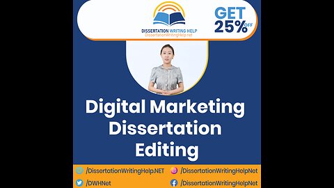 Digital Marketing Dissertation Editing and Proofreading Services